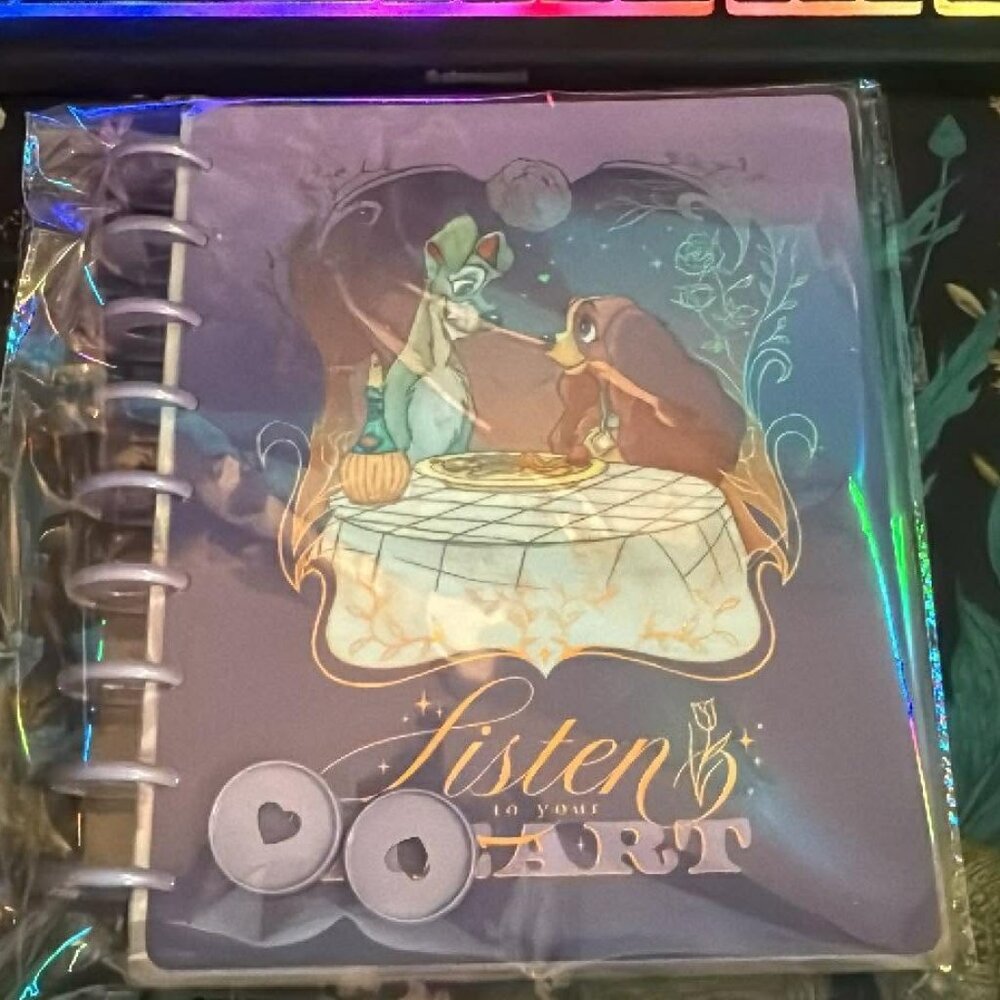 Happy Planner Disney Lady & the Tramp Classic Notebook w/metal discs